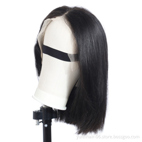 Dropshipping Virgin Brazilian Bob Human Hair Wig For Black Women,Natural 100 raw Virgin Hair Human Lace Wigs Bob Wigs